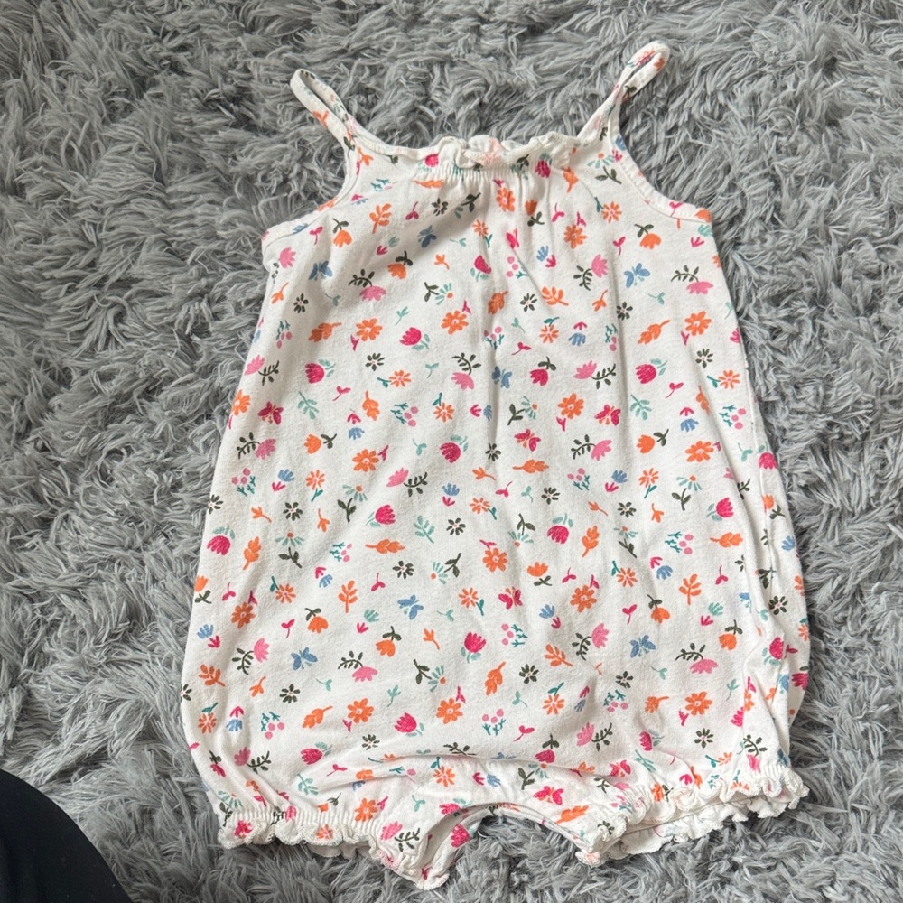 Carter's Multicolor Floral Kids Romper